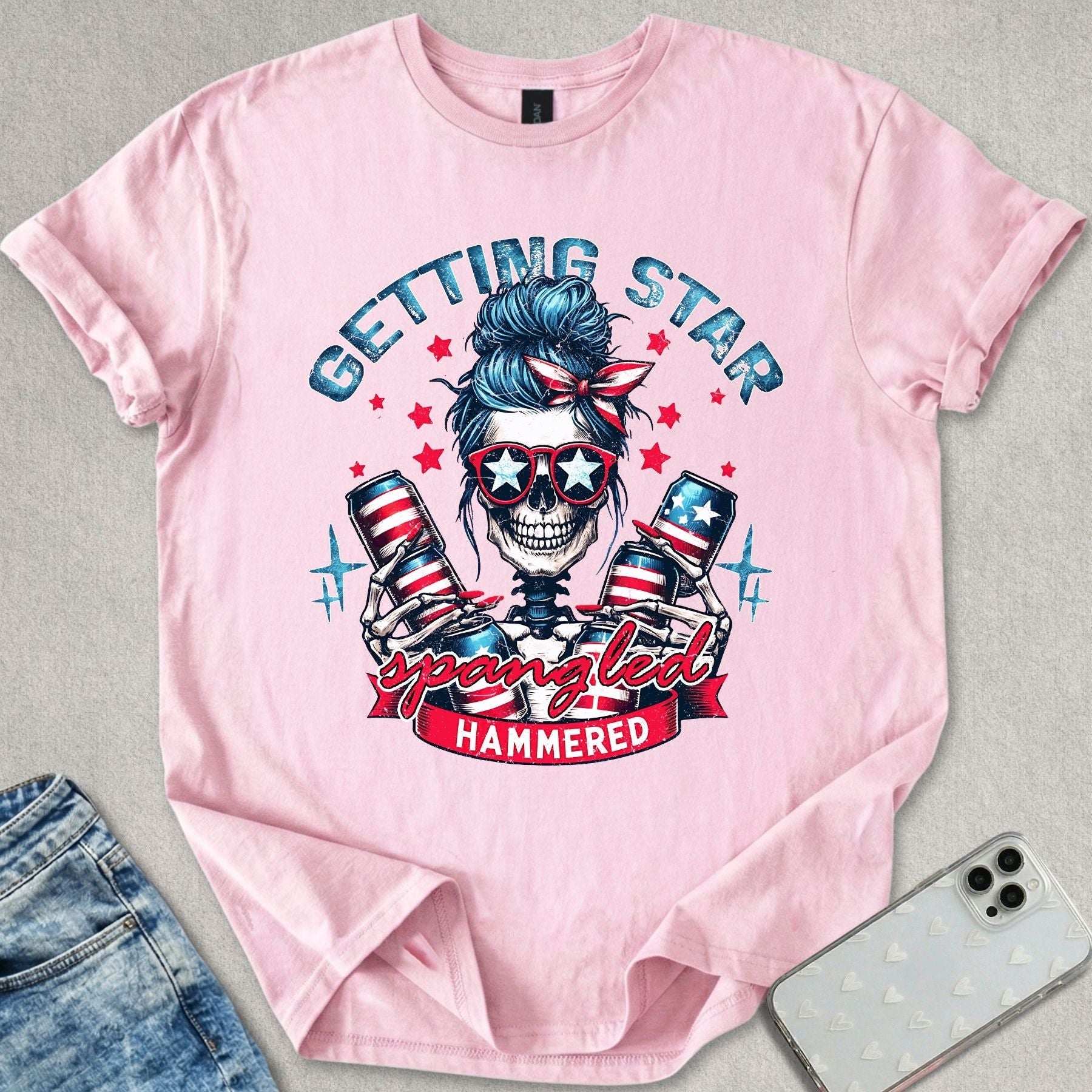 Star Spangled  Hammered T-shirt
