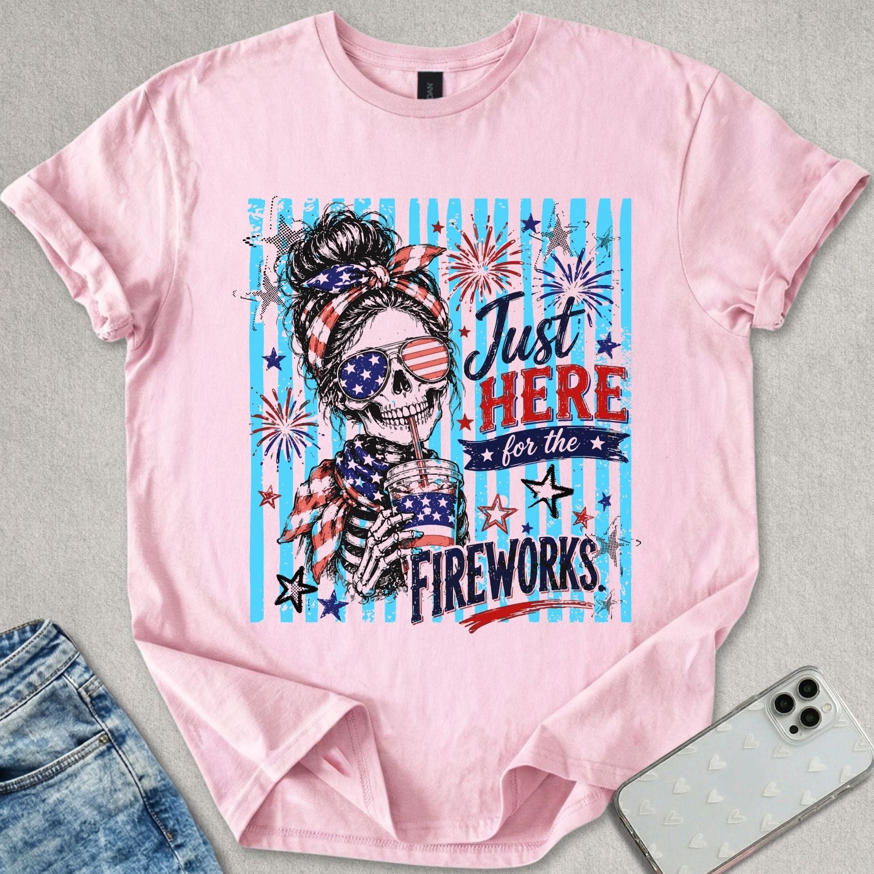 Here For The Fireworks T-shirt