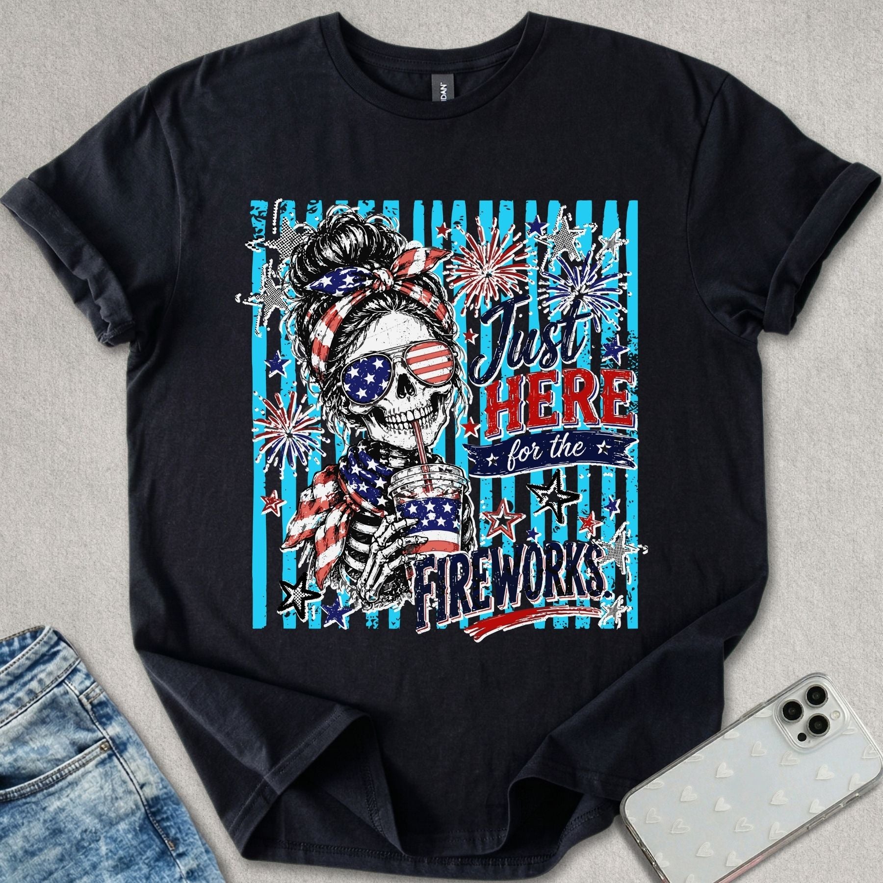 Here For The Fireworks T-shirt